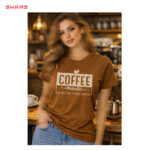 تی شرت سوپرنخ پنبه زنانه کافه تایم