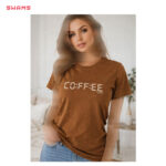 تی شرت سوپرنخ پنبه زنانه کافه تایم