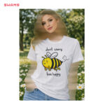 تی شرت سوپرنخ پنبه زنانه زنبور عسل